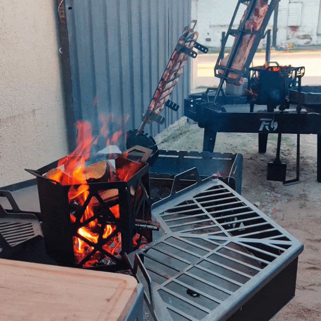 BBQ Fire Pit Station, DXF+PDF Files for CNC