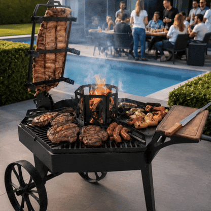 BBQ Fire Pit Station, DXF+PDF Files for CNC