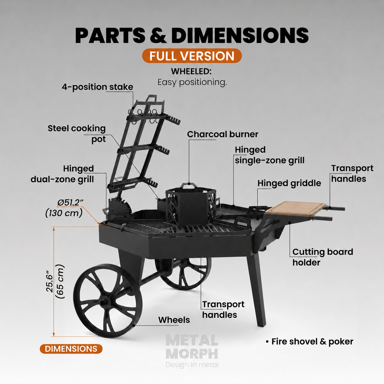 BBQ Fire Pit Station, DXF+PDF Files for CNC