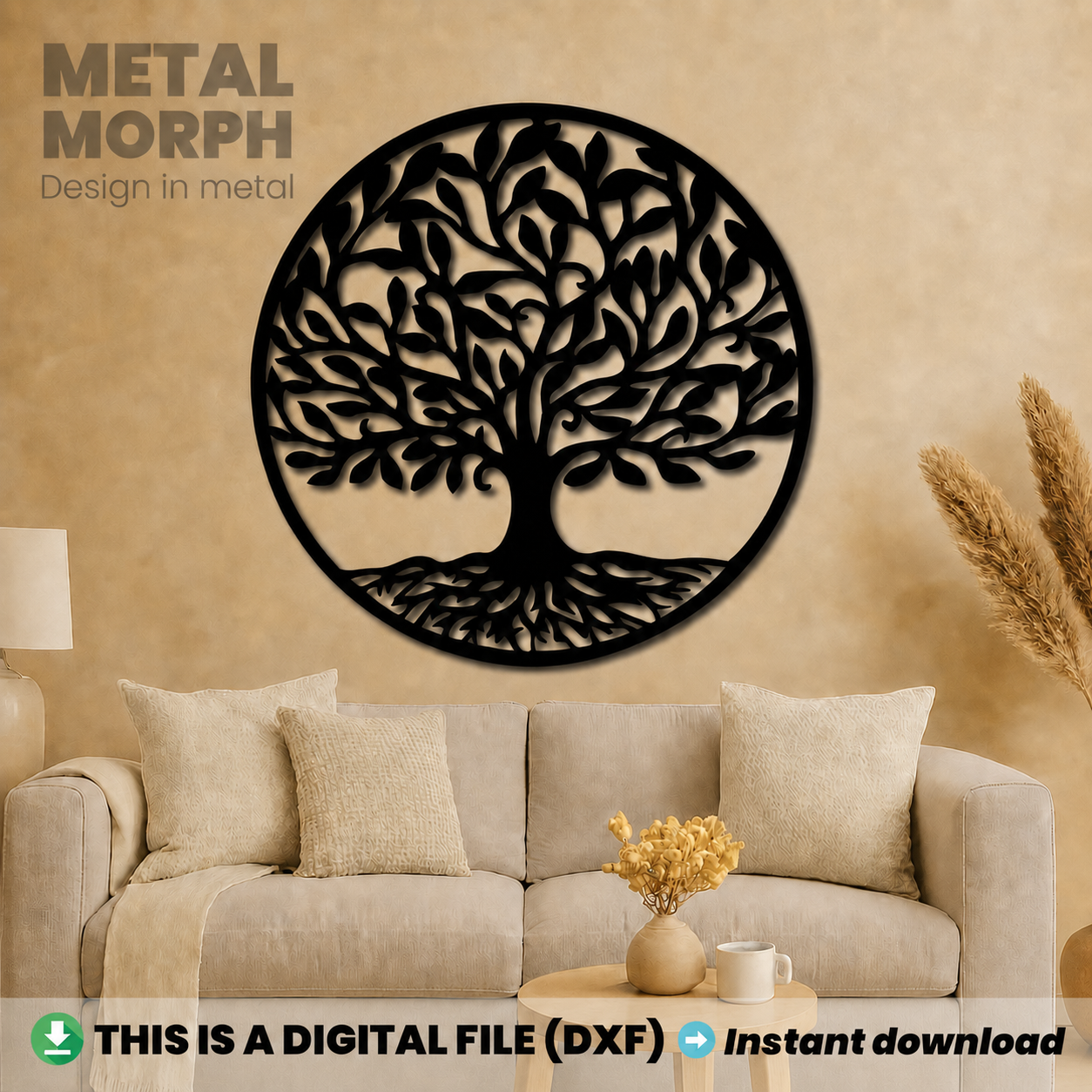 Tree of Life Wall Art, DXF File for CNC