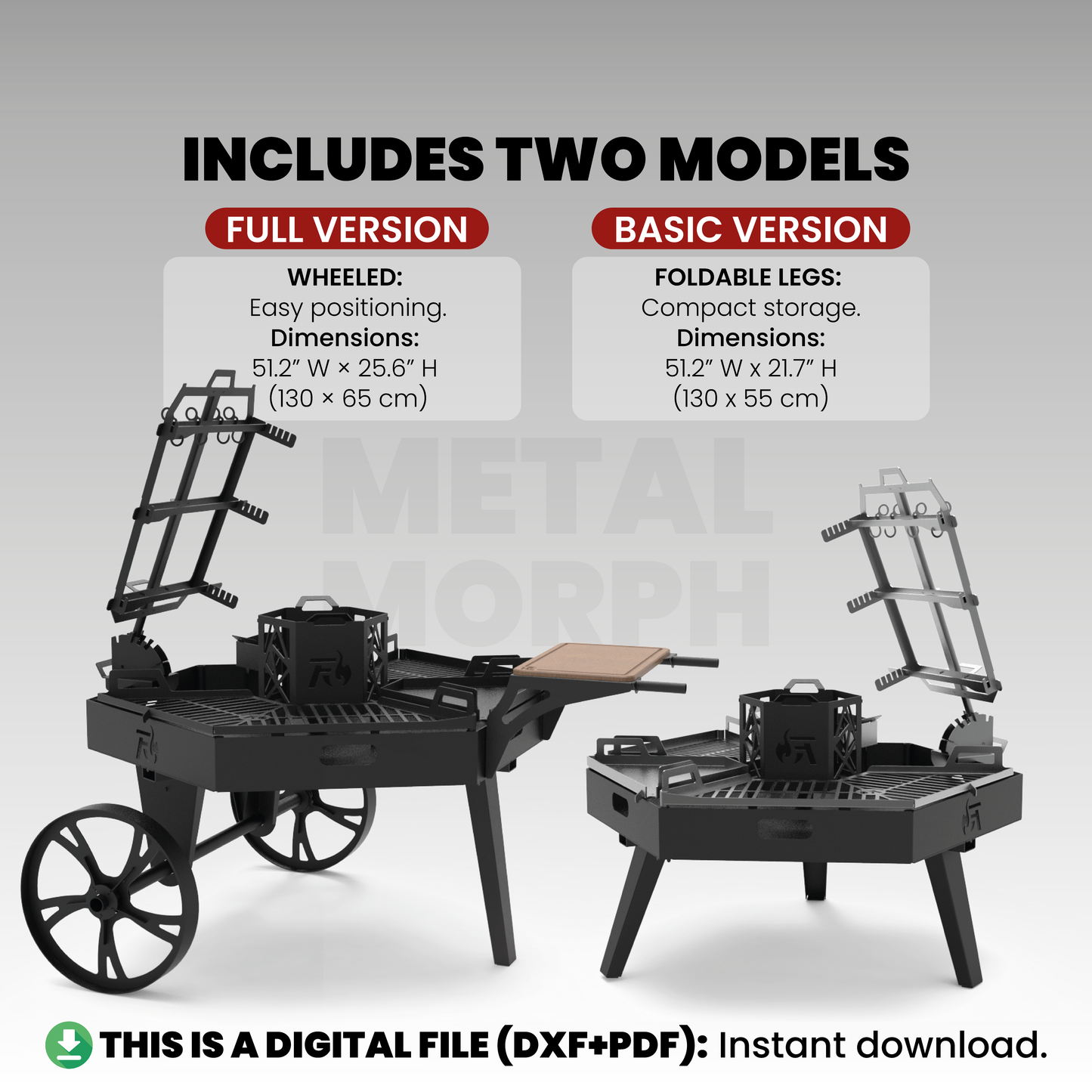 BBQ Fire Pit Station | DXF Files for CNC