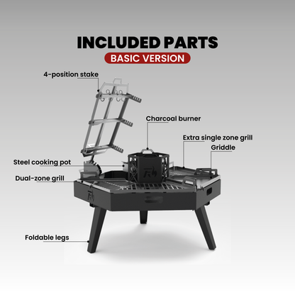 BBQ Fire Pit Station | DXF Files for CNC