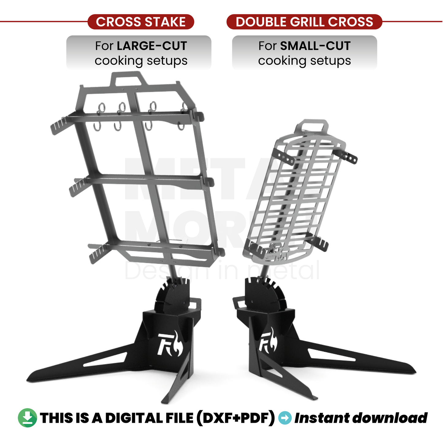 Outdoor Grill Combo, DXF+PDF Files for CNC