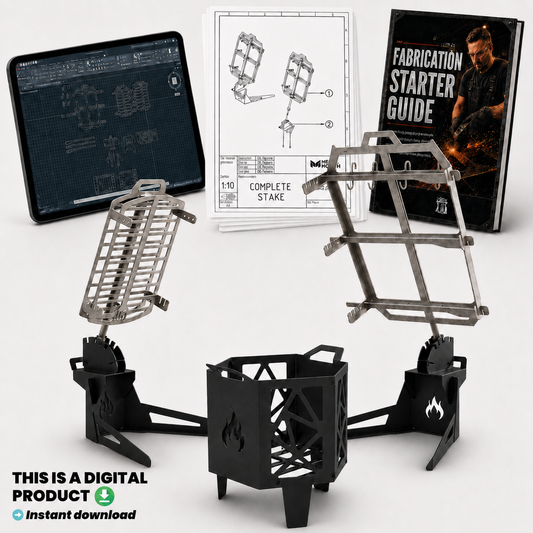 Outdoor Grill Combo, DXF+PDF Files for CNC